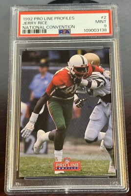 Proline Jerry Rice 1992 JERRY RICE PRO LINE PROFILES NATIONAL CONVENTION#2 PSA 10 POP 1 | eBay