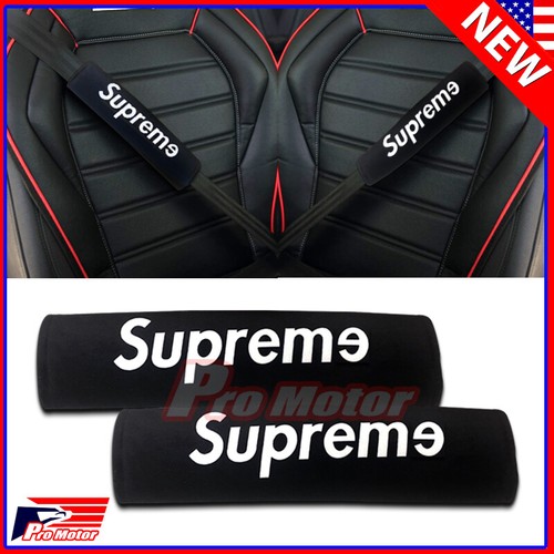 2 Universal Blk Supreme box Seat Belt 