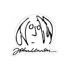 John Lennon Sticker Decal the beetles signature
