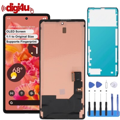 Für Google Pixel 6 OLED LCD Display Touchscreen Ersatz Digitizer + Rahmen
