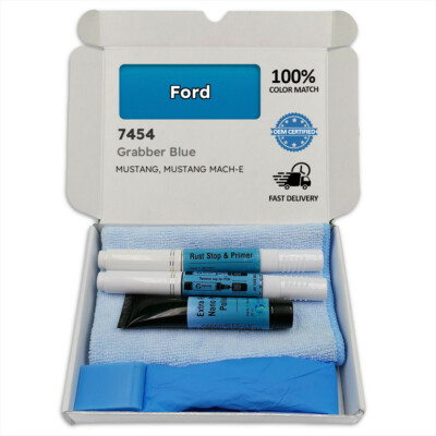 Lackstift für Ford Blau GRABBER BLUE 7454 MUSTANG MACH E Stift Stick Kratzer