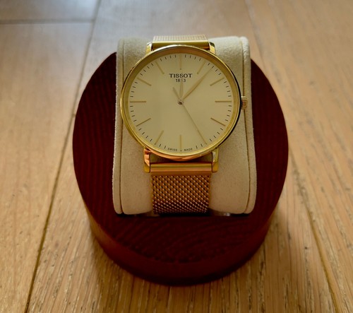 Tissot Everytime Men’s Watch Gold-Tone Champagne Dial Mint Condition