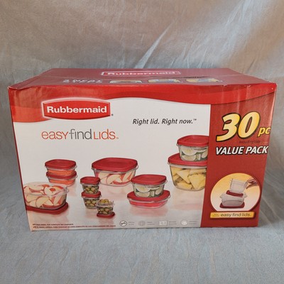 Rubbermaid 30pc Food Storage Container Set with Easy Find Lids NEW