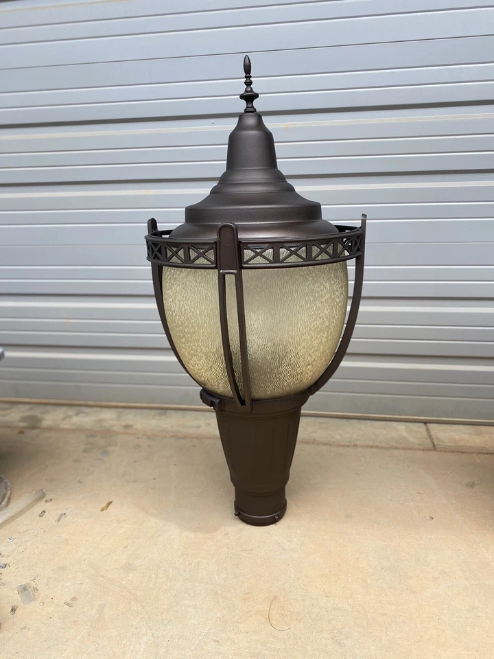 Luminaria serenata de bronce vintage farola, lámpara de poste, LED NYC, se puede enviar. Foto 2 de 4