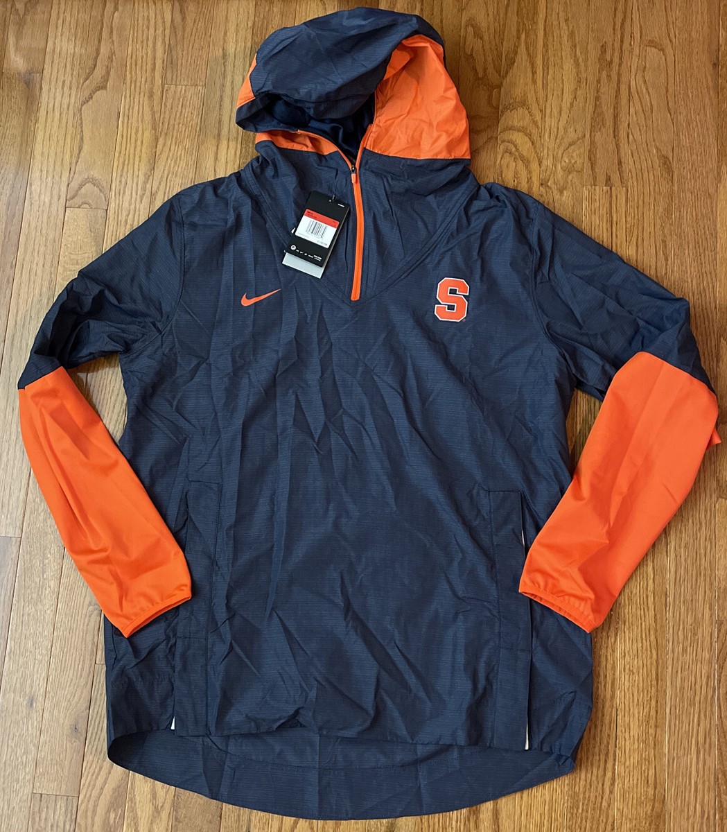 Men's Syracuse Orange Nike Player Quarter-Zip Hoodie Jacket Large NWT $100