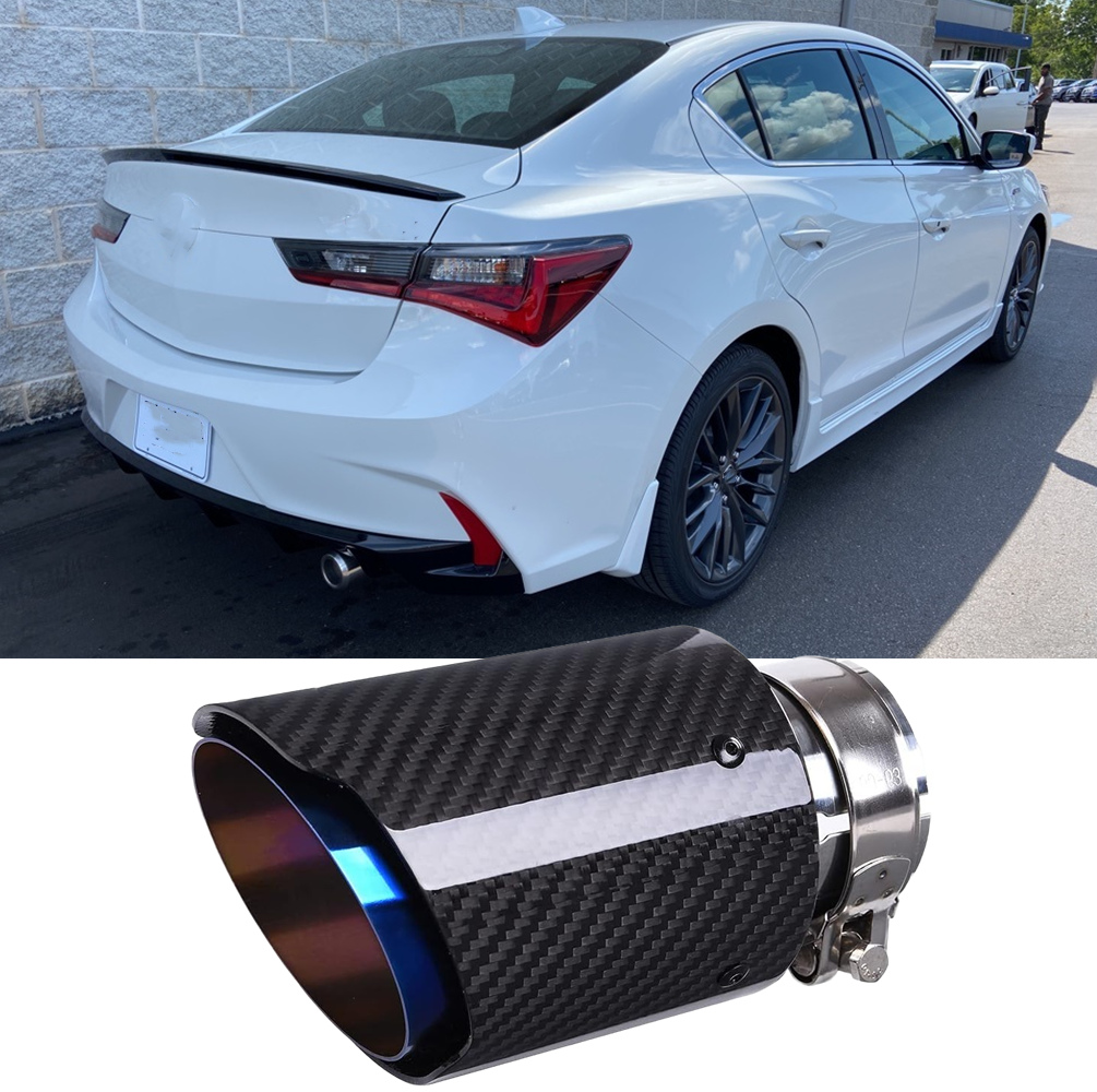 1 Pcs Auto Glossy Black Carbon Fiber Rear Staart U... – Vicedeal
