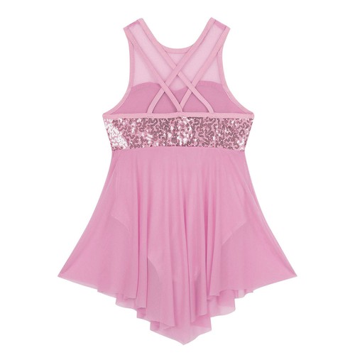Girls Ballet Lyrical Dance Dress Contemporary Dancewear Sequins Dancing AU - Picture 121 of 165