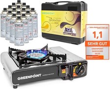 Gaskocher mit Kartusche / Camping / Edelstahl...