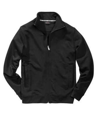 Stehkragen- Sweatjacke von Redfield in Größe 3XL bis 8XL in schwarz