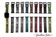 Off White Nylon Apple iWatch Band 38/40mm 42/44mm Wrist Strap for iWatch NEW