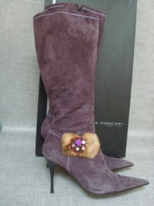 mauve knee high boots