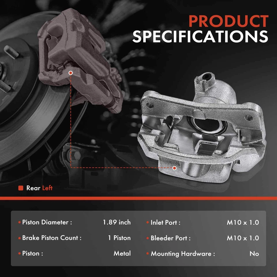 Pinza de freno trasera izquierda con soporte para Lexus LX470 Toyota Land Cruiser 100  Foto 2 de 4