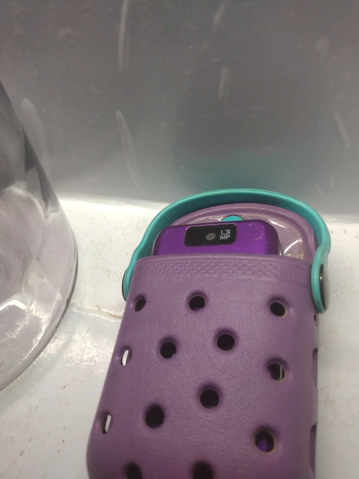 全新 Crocs O 表盘手机壳支架 - 紫色正品摩托罗拉 W755 — 第 4/4 张图片