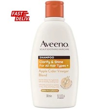 Aveeno Scalp Soothing Haircare Clarify & Shine Shampoo, Apple Cider Vinegar Blen