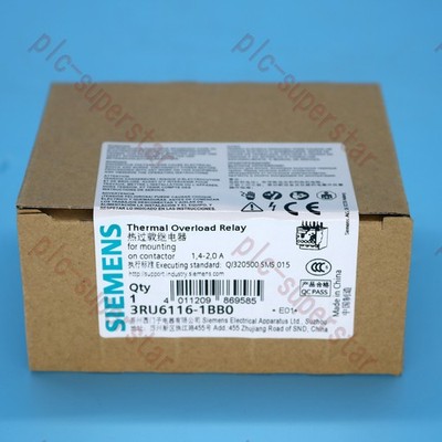 Neu SIEMENS Überhitzungsrelais 3RU6116-1BB0 3RU6 116-1BB0 1.4A~2A