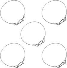 5 Pack Stage Light Safety Cable Stainless Steel Security Wire 20" 130lb