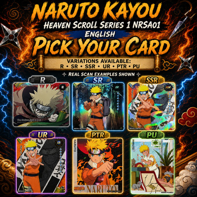 Naruto Kayou Heaven Scroll Series 1 NRSA01 English Pick Your Card SSR UR SR