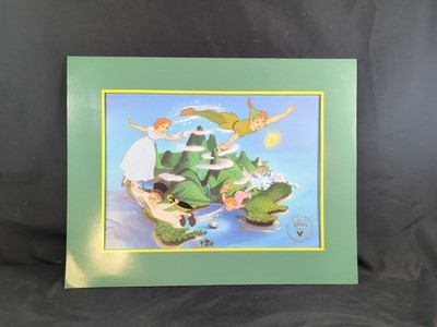 Disney Store Peter Pan Exclusive Commemorative Lithograph Set Neverland Map 
