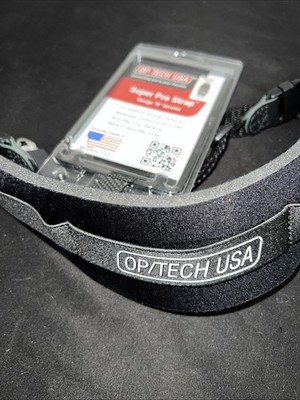 New OP/TECH Super Pro Strap Design B Medium Format Camera Blk USA 5401012
