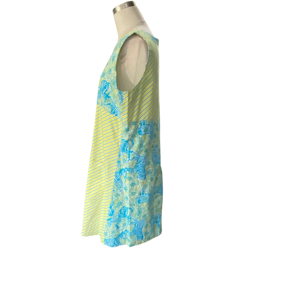 Vintage Lilly Pulitzer Dress Women’s Size 10 Shift Patchwork Bow Lined Floral - Image 3 of 4