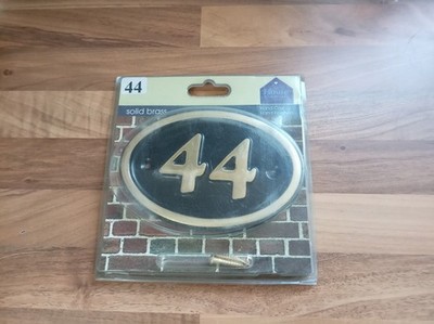 44 Hausnummernschilder Messing Nummernschild handpoliert massiv Messing