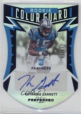 2016 Panini Preferred Rookie Color Guard Blue 9/49 Keyarris Garrett Auto g0n