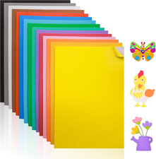 Self-Adhesive EVA Foam Sheets for Crafts   15 Assorted Colors, 6 X 9 Inch, 2Mm T