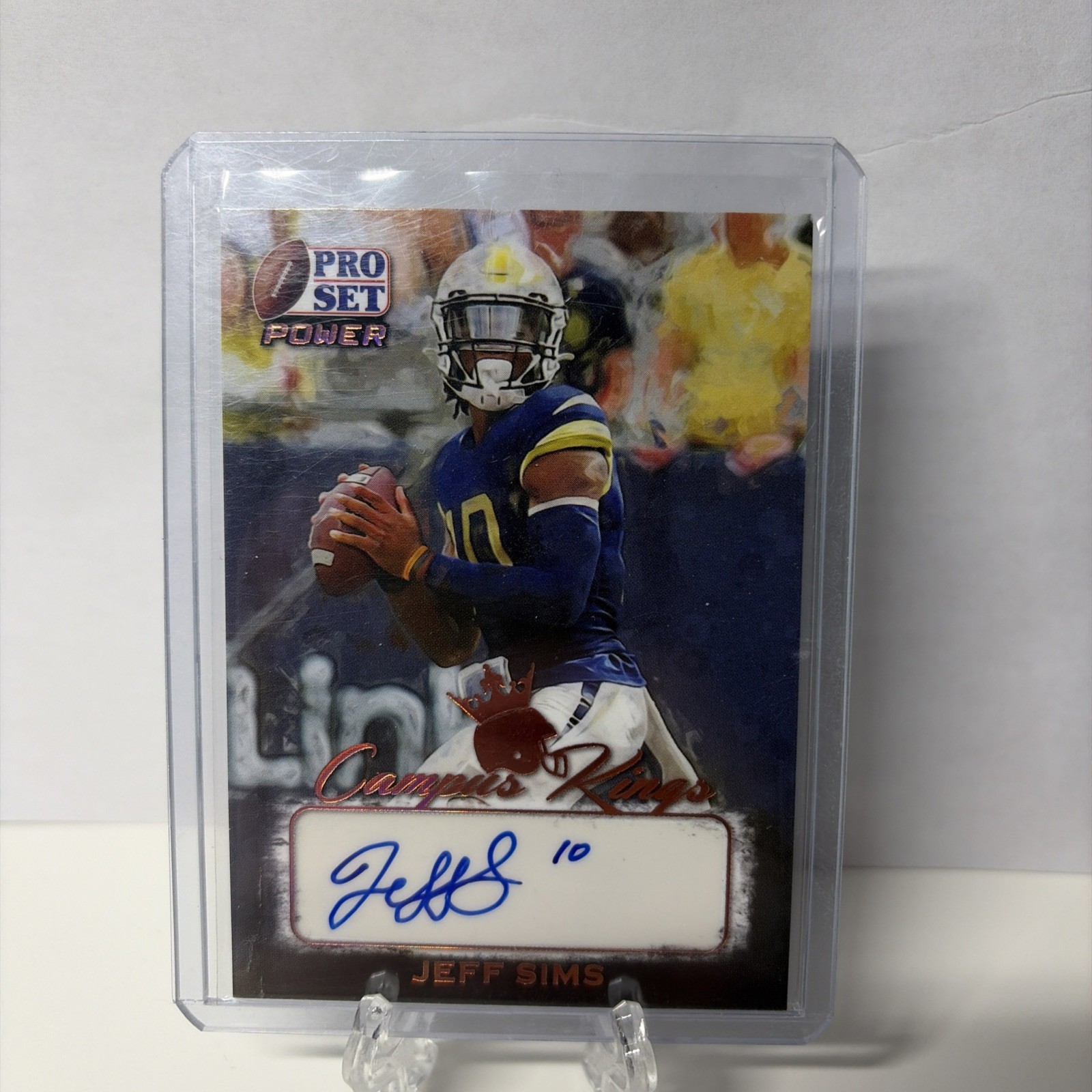 🔥Jeff Sims Auto 2021 Leaf Campus Kings RC Rookie 🔥
