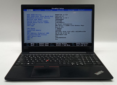 レノボ ThinkPad E585 Ryzen 5 2500U 8GB 256G Lenovo ThinkPad E585 AMD Ryzen 5 2500U 8GB RAM 256GB NVMe NO OS