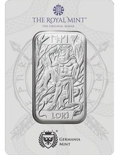 LOKI Norse Gods 1 Oz Silver Bar Germania 2024