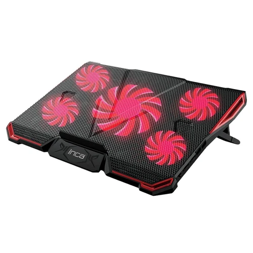 INCA ARRAX GAMING NOTEBOOK COOLER 5X FAN, 6 STEPS, 2X USB, 13 '-17'