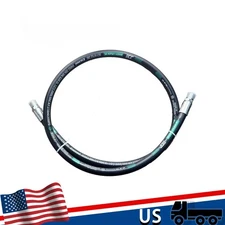 Haichy 1/4" x 84" 2-Wire 3,988 PSI Hydraulic Hose Assembly 2- Male Pipe fittings
