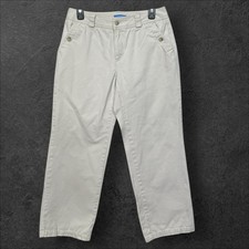 Dockers Women Nouveau Fit Khaki Pants 8P Medium Stone Cotton Straight Leg