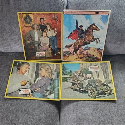 Vintage 1963 Jaymar Inlaid Puzzle The Beverly Hillbillies, Mask Of Zorro Whitman