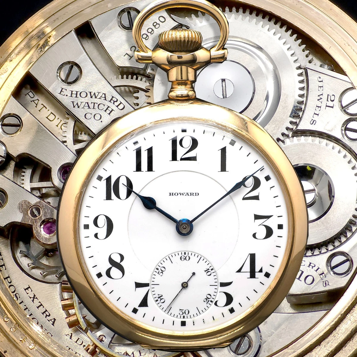 E. Howard Watch Co Pocket Watch Pocket Watches with Vintage 21