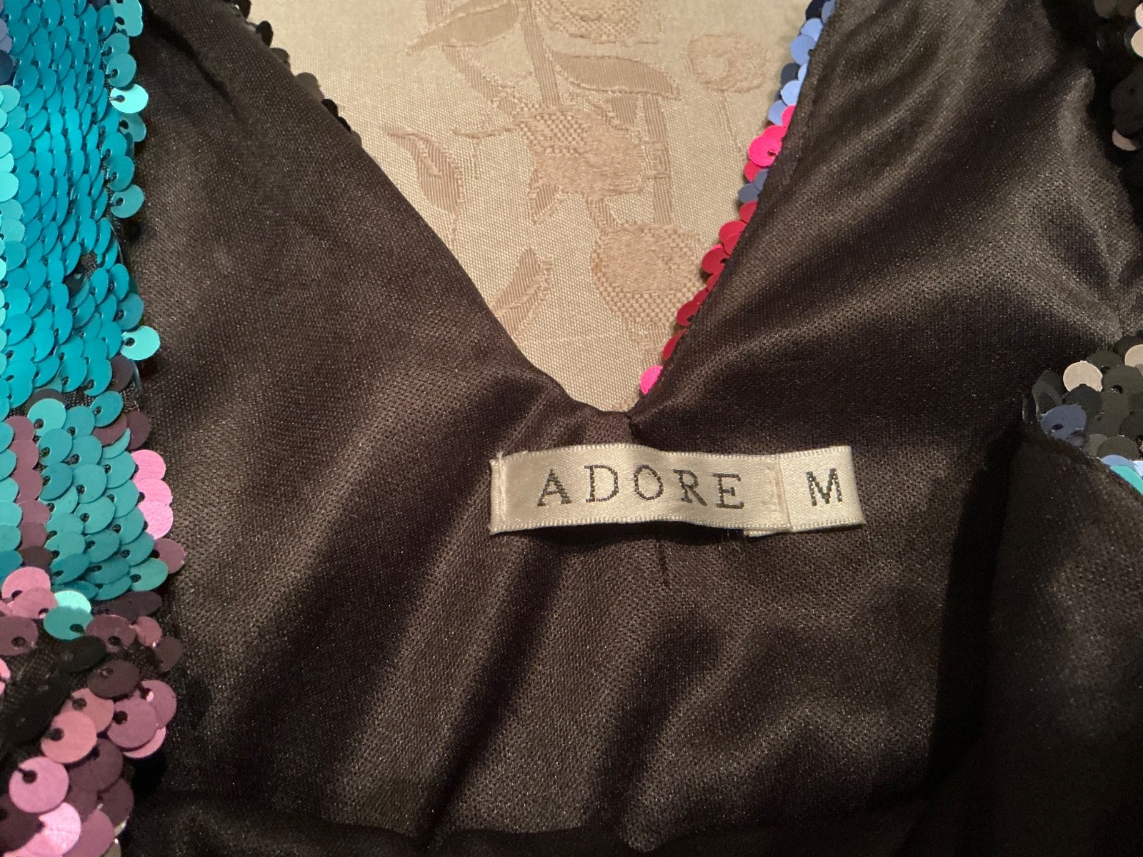 🌸 Adore Multicolor Sequin Lined Formal Evening P… - image 4