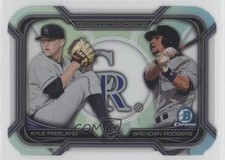 2015 Bowman Draft Teams of Tomorrow Die-Cuts Brendan Rodgers Kyle Freeland j2c