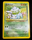 Bulbasaur 44/102 MP Base Set 4th Print 1999-2000 Pokemon Card