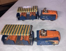  2 7 1/2  1939 New York Worlds Fair Arcade Cast Iron Toy Tram Cars Greyhound