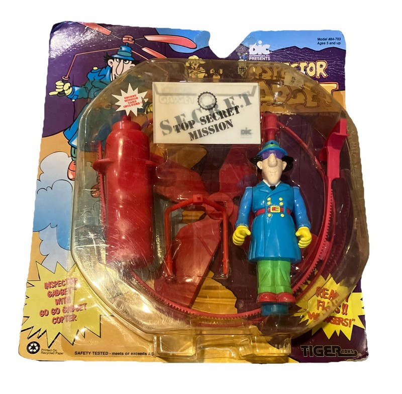 INSPECTOR GADGET Go Go Gadget Copter Deluxe Figure Rare 1992 Free Shipping