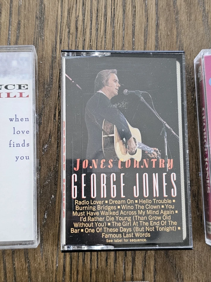 Lot Of 5 Country Cassette Tapes George Jones Vince Gill Randy Travis Stanley Bro - Image 4 of 4