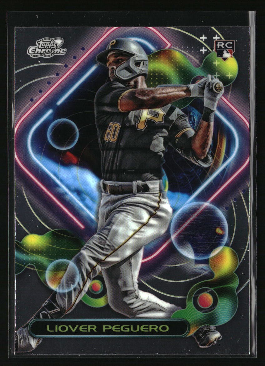 2023 Topps Cosmic Chrome Liover Peguero Rookie #166 RC Pittsburgh Pirates