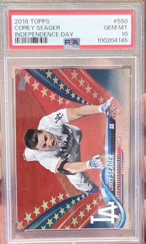 2018 Topps Corey Seager Independence Day /76 PSA 10 Pop 1