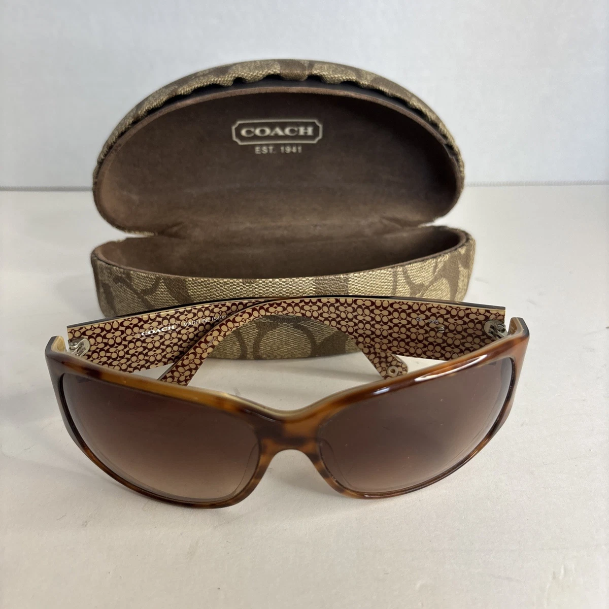 New coach DEVYNS825 tortoise with case Coach Sunglasses DEVYN (S825) TORTOISE with Case NWOT main image 2