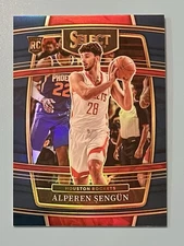 2021-22 Panini Select Alperen Sengun Blue Retail Silver Prizm Concourse RC #19