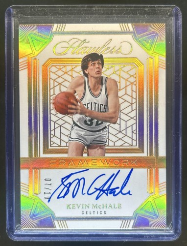 2024-25 Panini Flawless Kevin McHale Framework Signatures Gold Auto #/10 Celtics