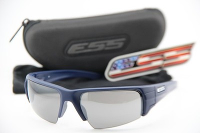 NEW ESS CROWBAR Z87+ L3 CE NAVY BLUE WRAP ANSI AUTHENTIC FRAMES SUNGLASSES 62-22
