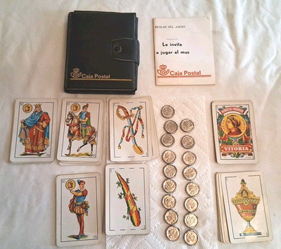 RARE Vintage Caja Postal MUS Card Game Set Promotion Spanish Banking Institution