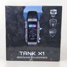Tank X1 Ultra GPS Smart Watch, 3D Curved Glass, Stainless Steel Unibody