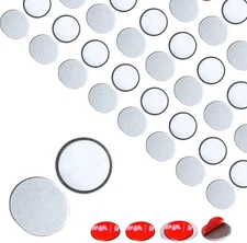 Mousike Magnetic Door Catch Ultra Thin Cabinet Magnets 30 Pack, Silvery white 